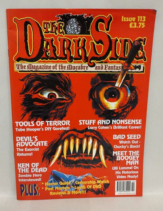 The Dark Side Magazine 113 (2005) Ken Foree Tobe Hooper Toolbox Murders Chucky 