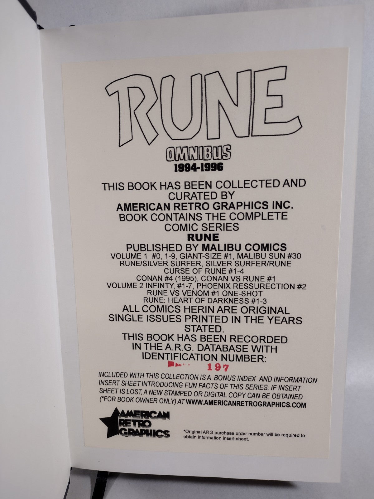 Barry Windsor-Smith's Rune (1994) Complete Malibu Comic Custom Bound Omnibus HC