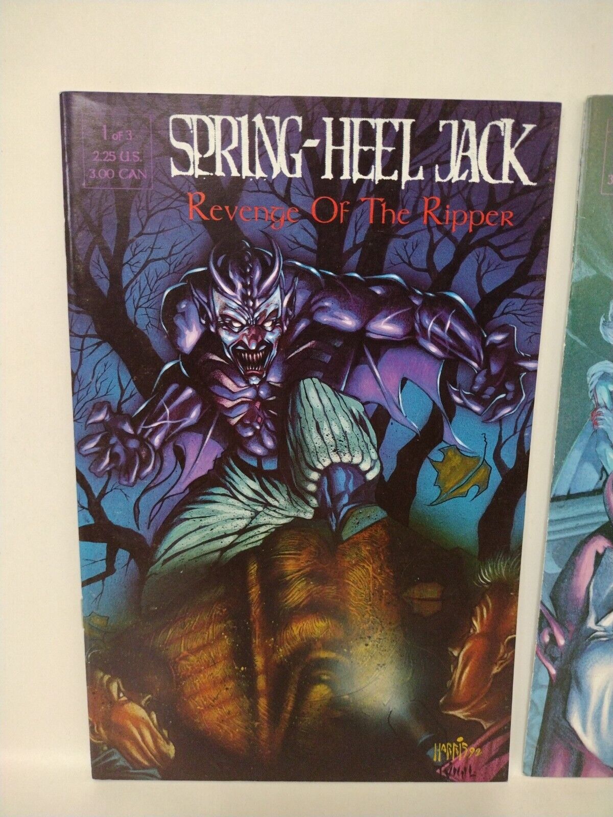 Spring Heel Jack  Revenge of the Ripper Full Set #1-3 REBEL STUDIOS 1993 VF-NM