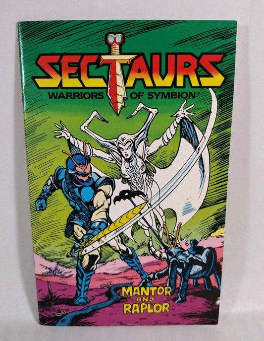 Sectaurs (1984) Coleco Action Figure Mini Comic Mantor And Raplor VG-FN