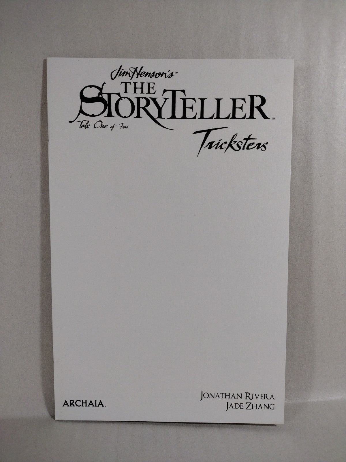 Jim Henson Storyteller Trickster #1 (2021) Archaia Blank Sketch Variant Cover NM