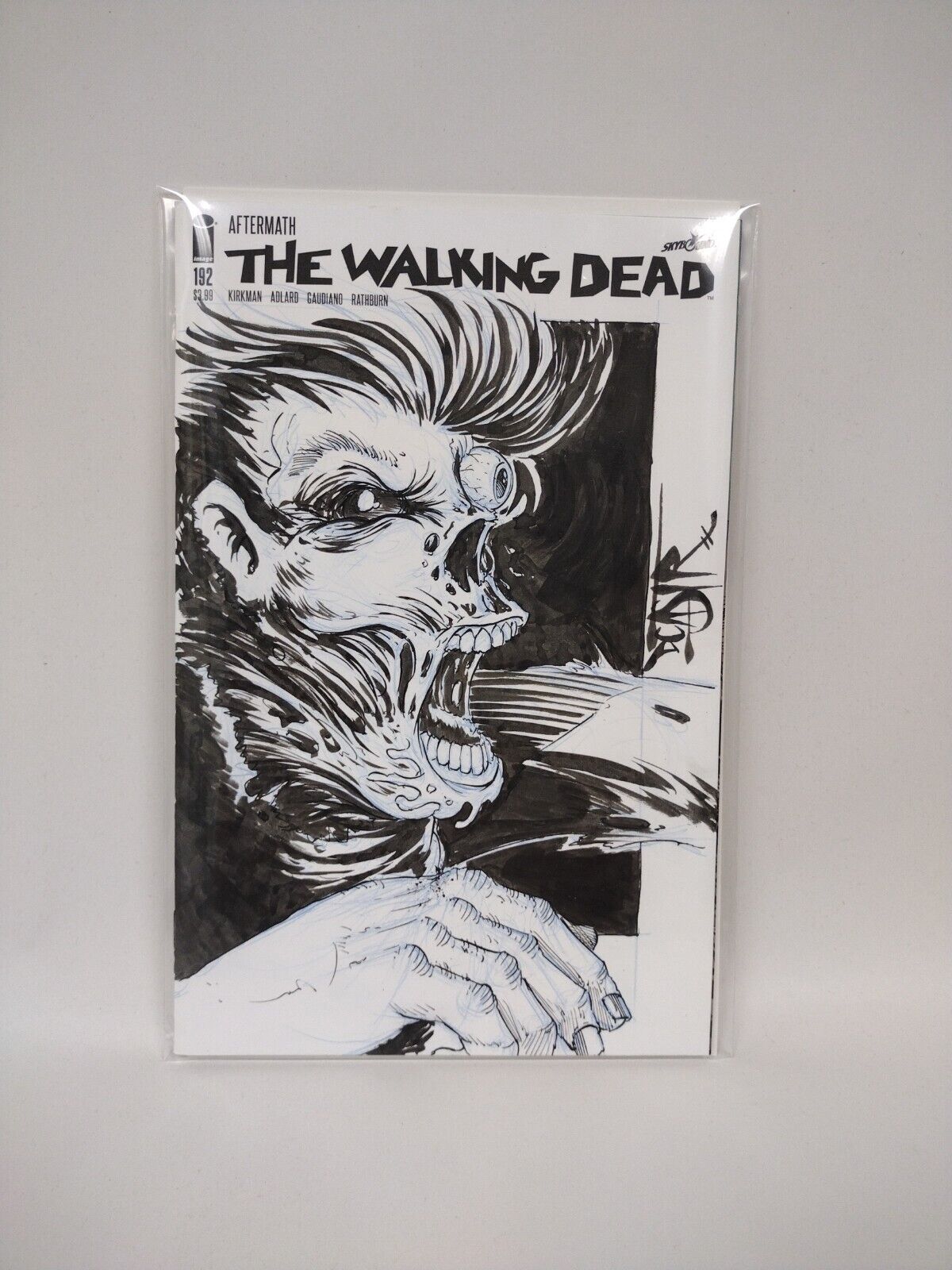 The Walking Dead #192 Blank Cover Sketch Variant W Original Art DCASTR ARG #297