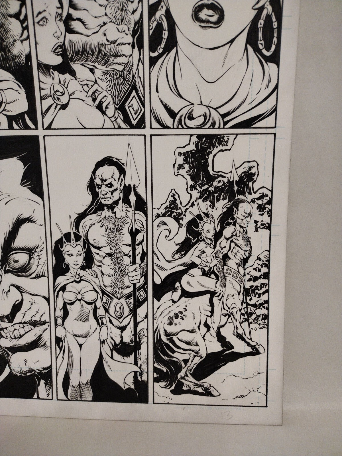 Moon Maid (2009) Image Comic Art board Original Tim Vigil Art Page 13