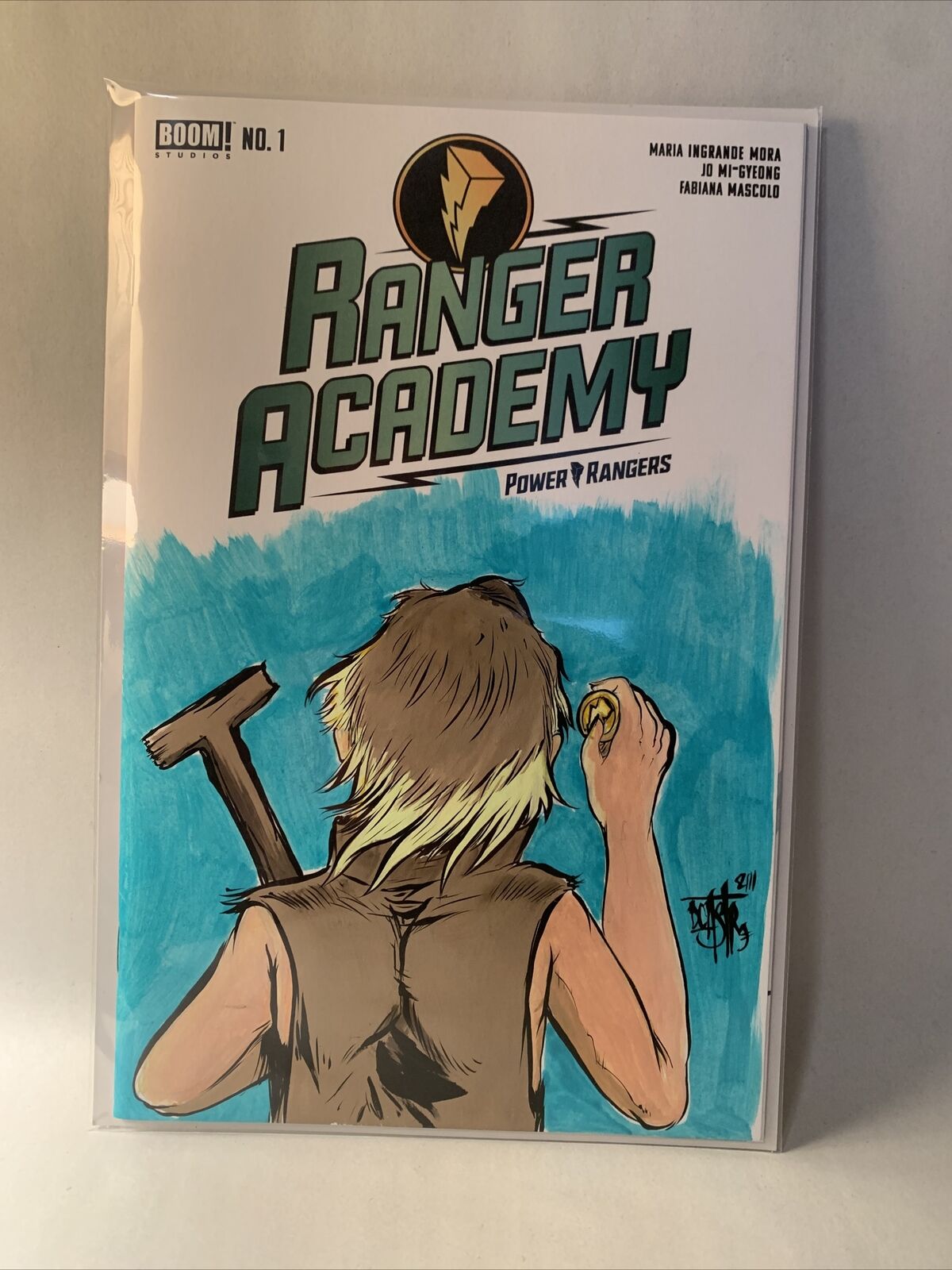 RANGER ACADEMY #1 Blank Sketch Cover Variant Comic 2023W Original Dave Castr Art