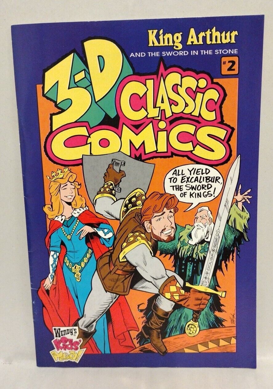 Wendy's 3-D Classic Comics (1994) Complete Set #1 2 3 4 5 W Glasses