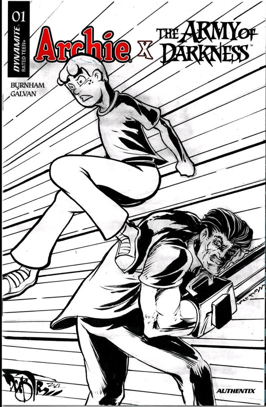 Archie X AOD #1 (2026) Dynamite Sketch Variant Comic W Original Dave Castr Art