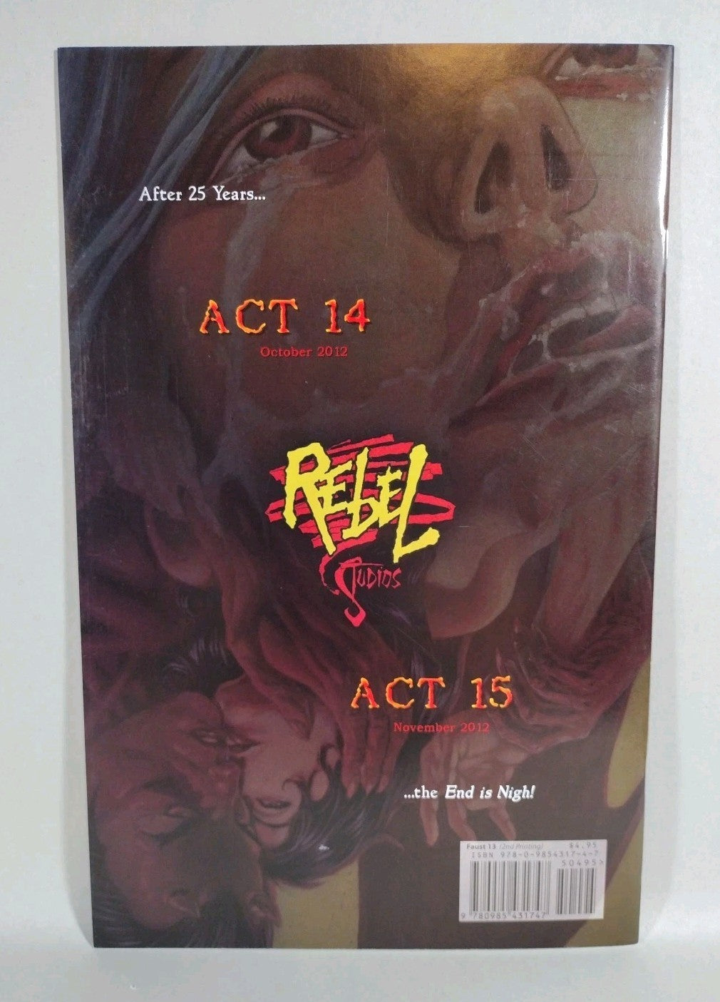 FAUST LOVE OF THE DAMNED Act 13 (2005) Rebel Comic 2nd Print 2x Signed Vigil NM