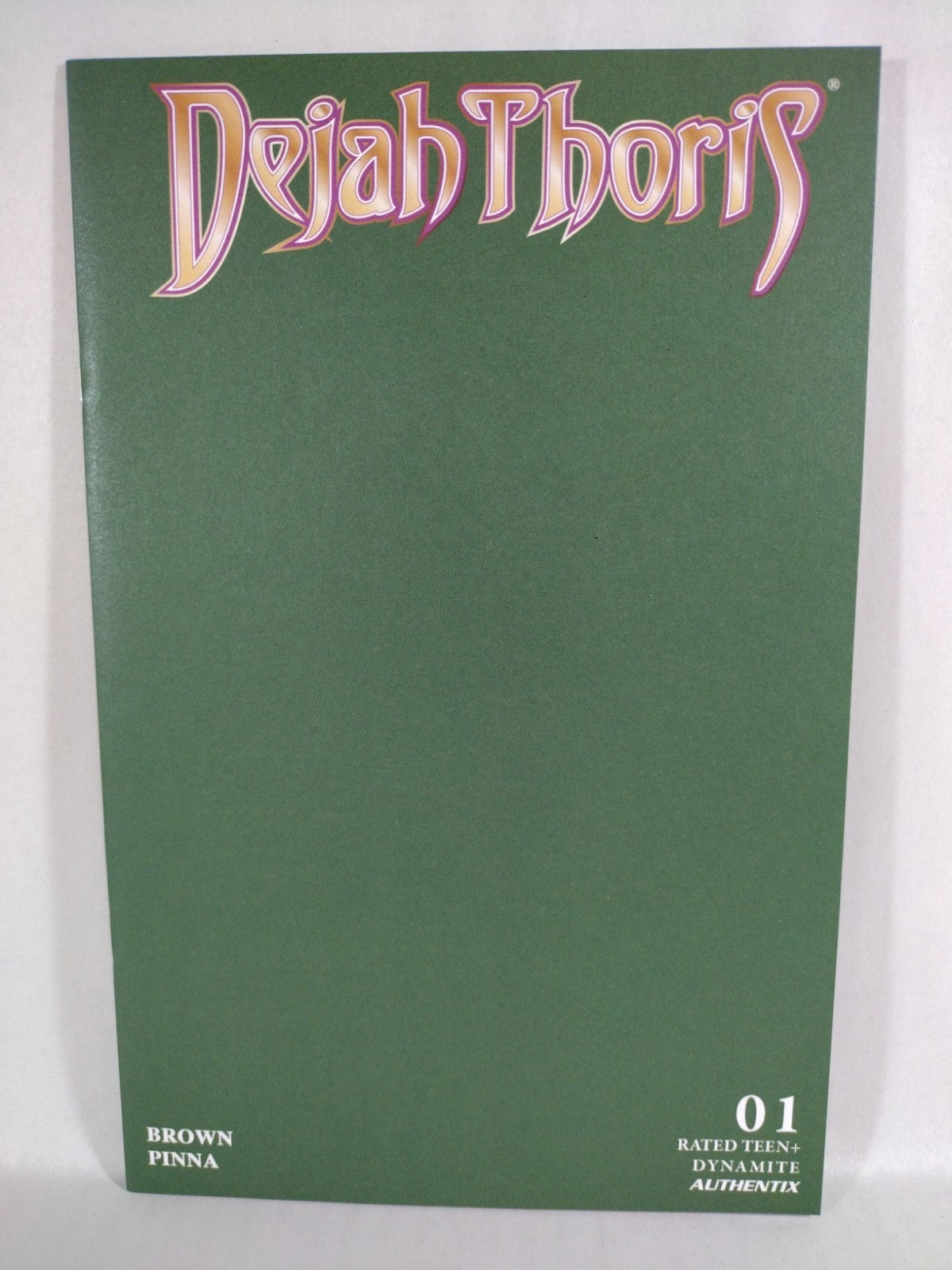 Dejah Thoris #1 (2023) Dynamite Blank Sketch Green Cover Variant New NM