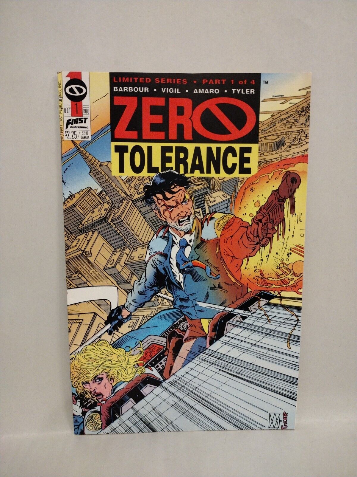 Zero Tolerance 1990 Complete First Comic Series 1 2 3 4 Tim Vigil David Barbour