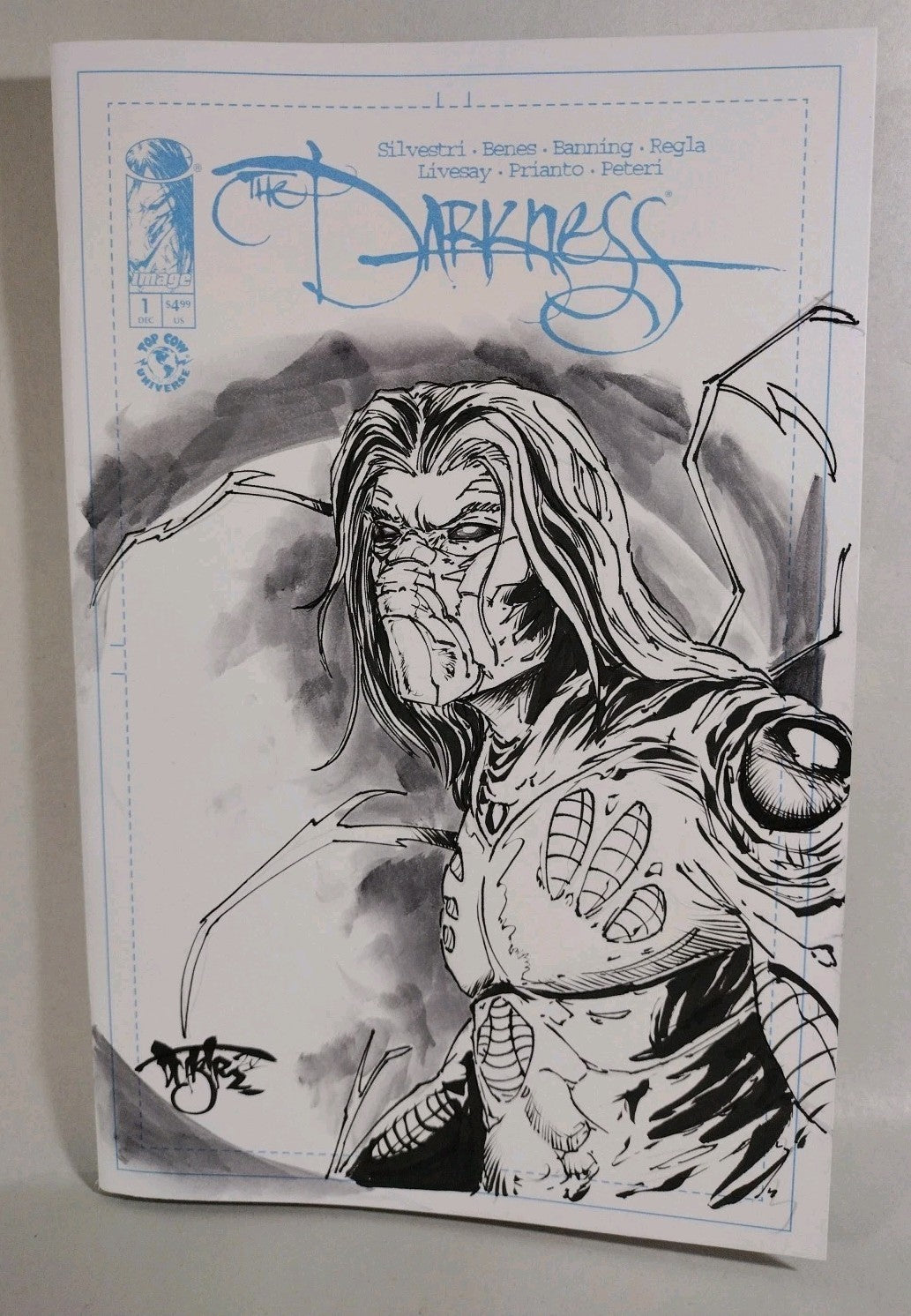 Darkness 1 (2025) Image Top Cow Sketch Cover Variant Comic W Original DCastr Art