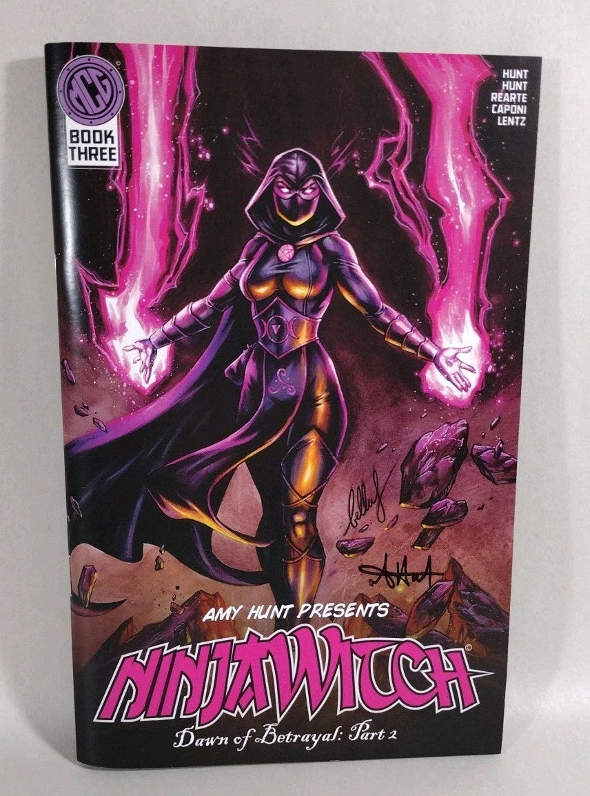 Ninja Witch (2023) Mythos Comic Group Lot Set #1 2 3 Signed Amy Hunt 