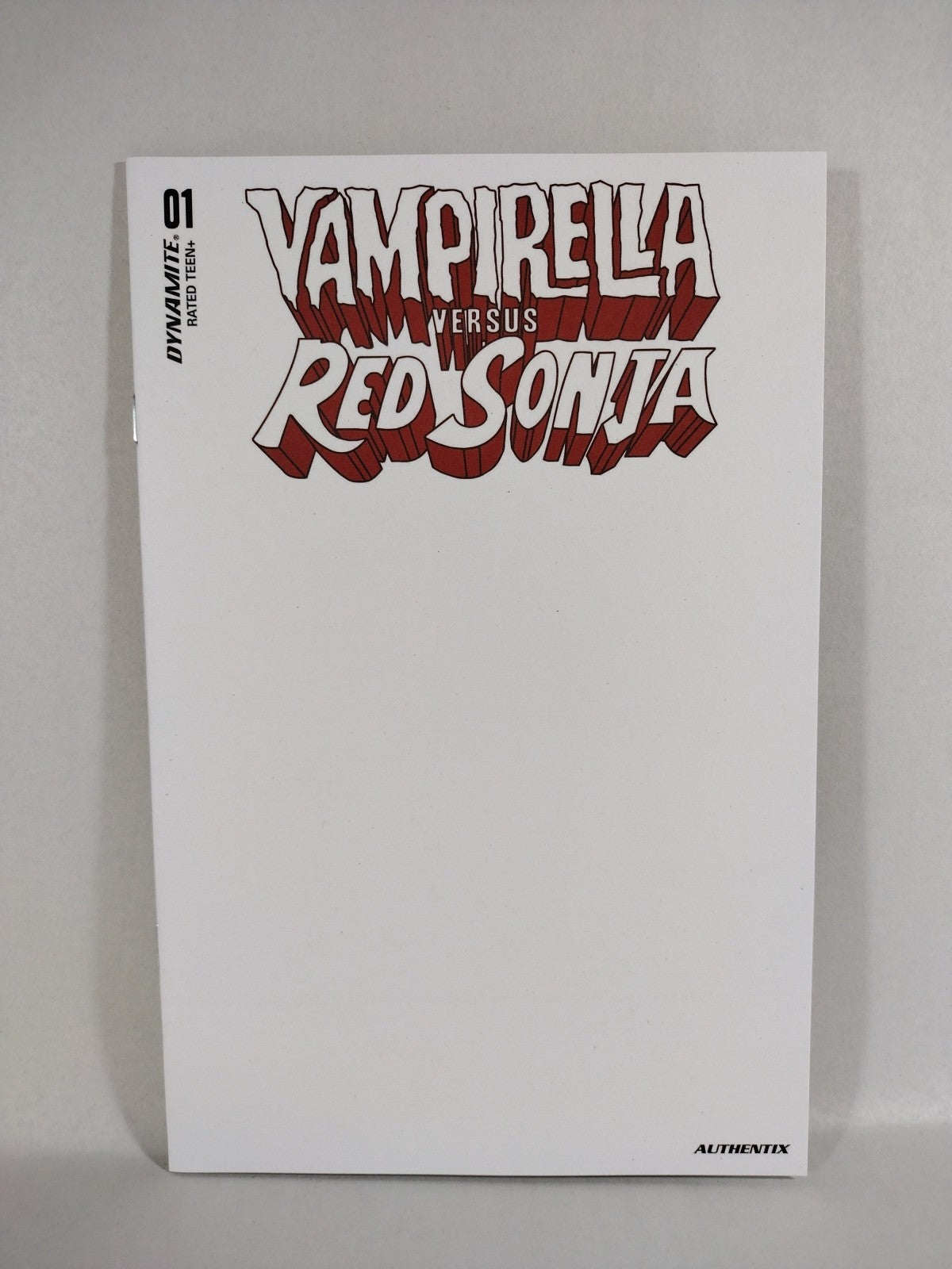 Vampirella VS Red Sonja #1 (2022) Dynamite Blank Sketch Cover Variant Comic NM