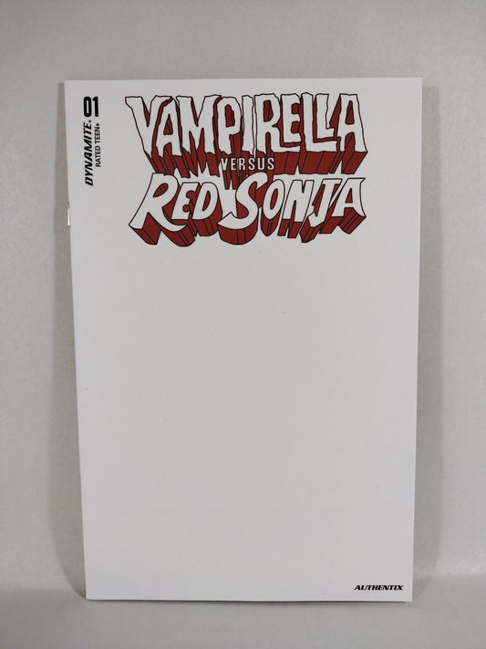Vampirella VS Red Sonja #1 (2022) Dynamite Blank Sketch Cover Variant Comic NM