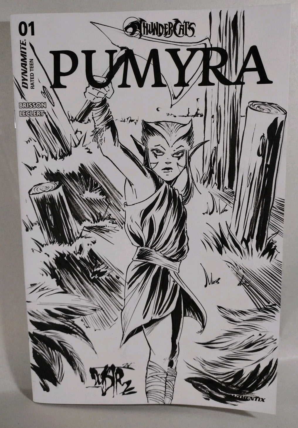 Thundercats Pumyra 1 (2025) Dynamite Sketch Cover Comic W Original DCastr Art