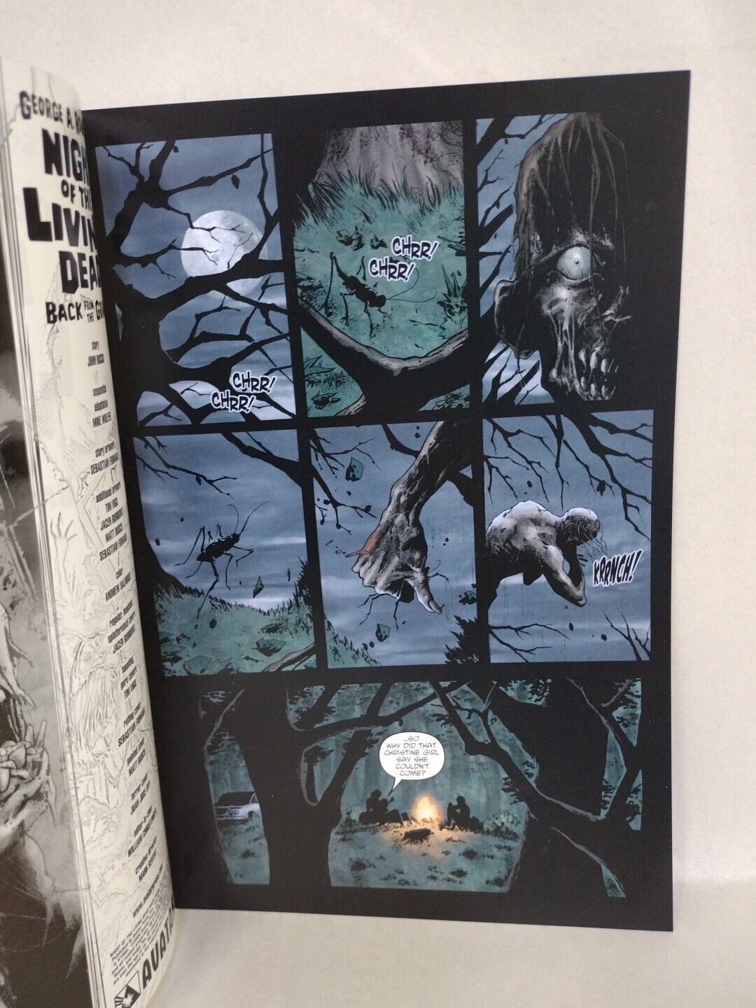 Night O/T Living Dead Back From The Grave 1 Variant W Original Jacen Burrows Art