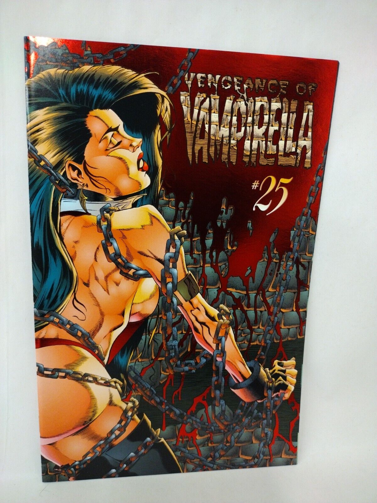 Vengeance of Vampirella #25 (1995) Red Foil Cover Harris Comic Last Issue VF/NM