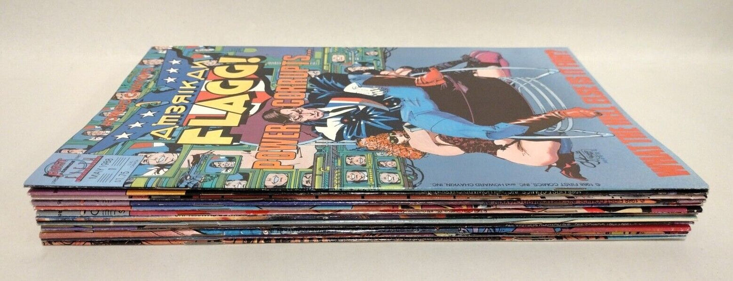 Amerikan Flagg (1988) Complete First Comics Vol 2 Lot Set #1-12 Howard Chaykin