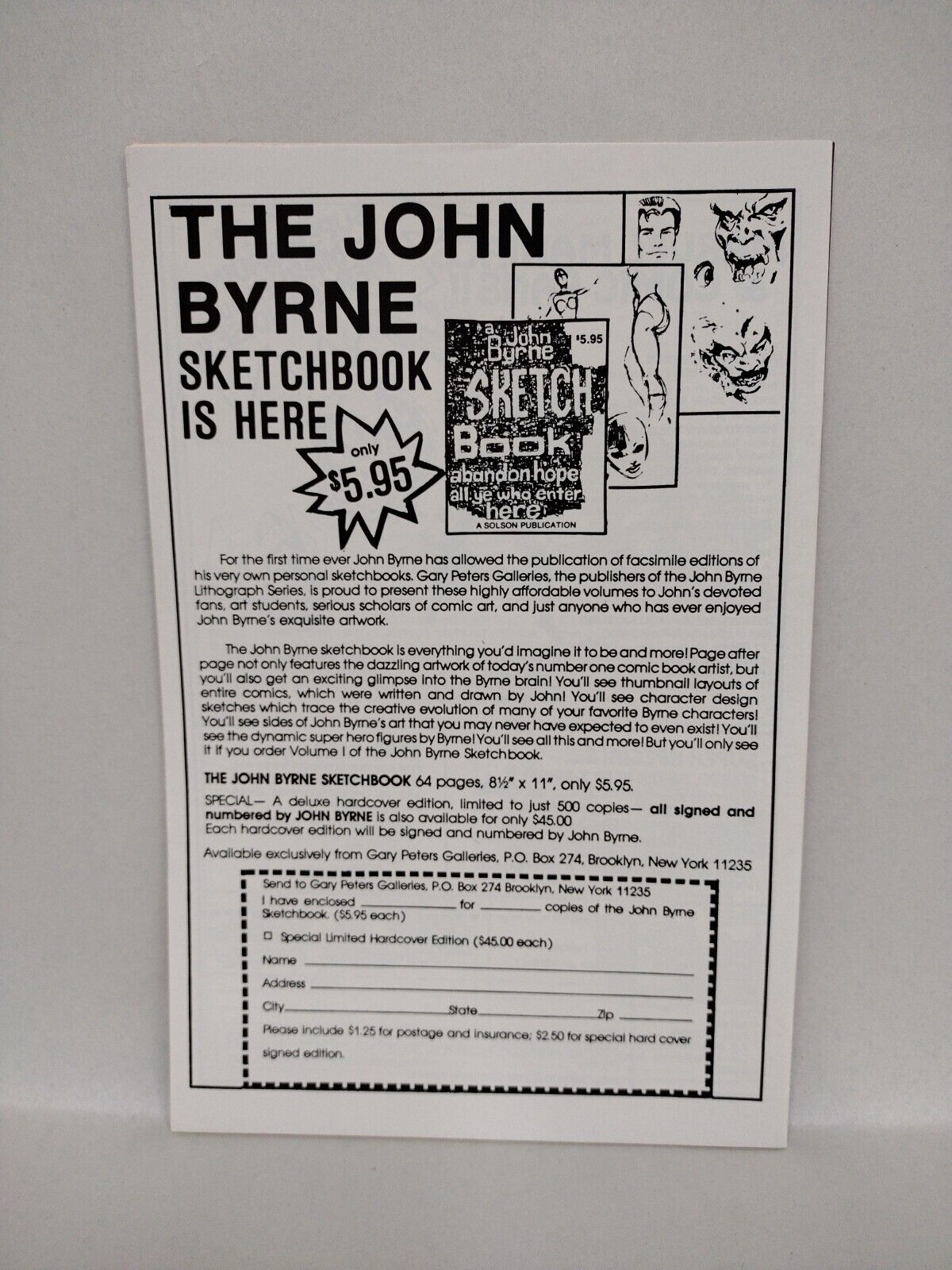 How to Draw Comics #1 (1985) Solson Comic John Byrne & John Romita Jr VF