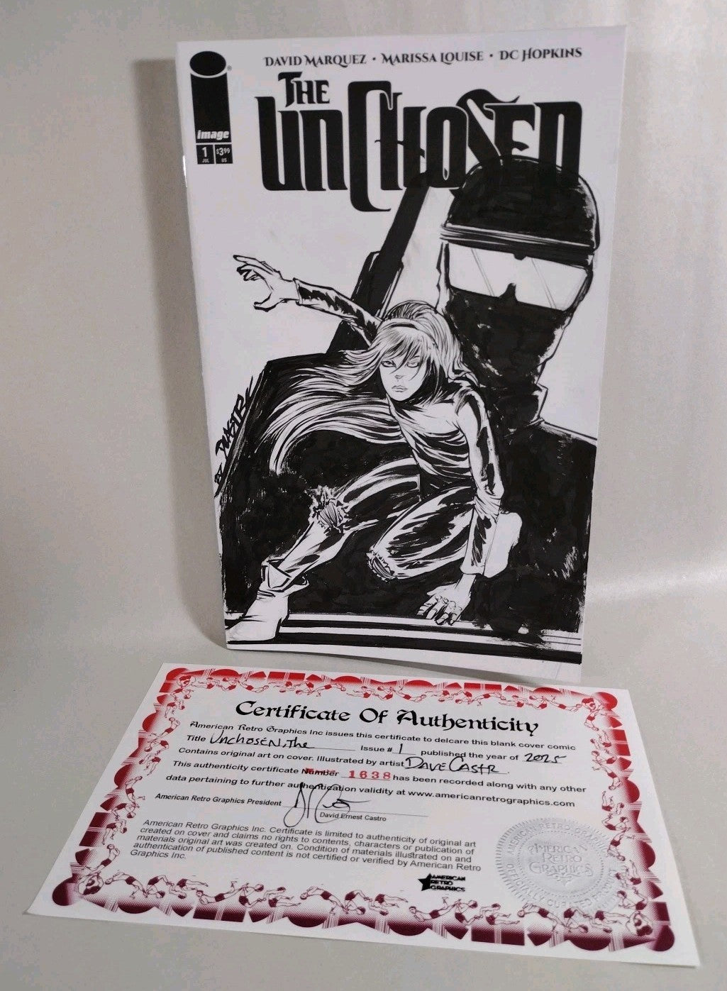 Unchosen #1 (2025) Image Comic Sketch Variant Cover W Original Dave Castr Art