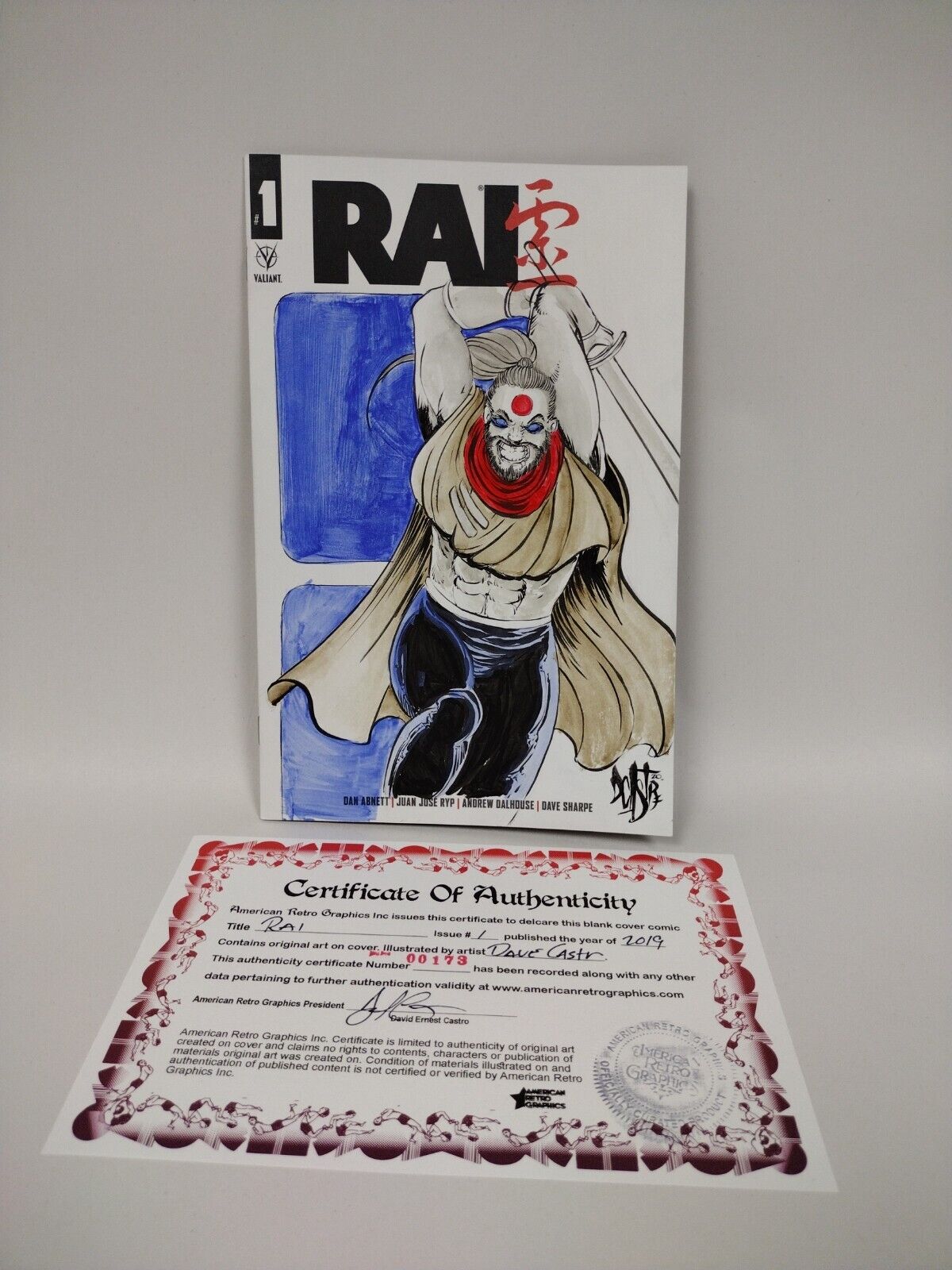 Rai #1 (2019) Blank Variant Comic Original DCastr Art COA 173