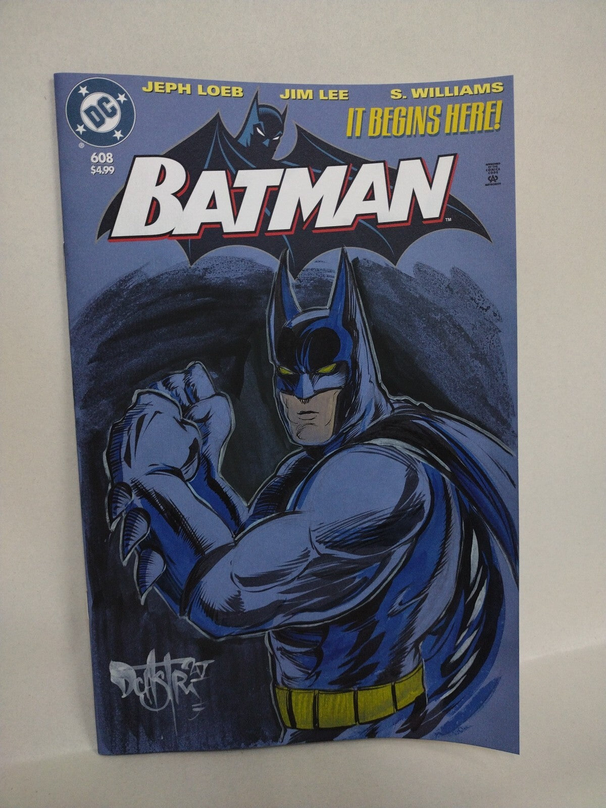 Batman 608 Facsimile Edition (2025) DC Comic Sketch Cover W Original DCastr Art