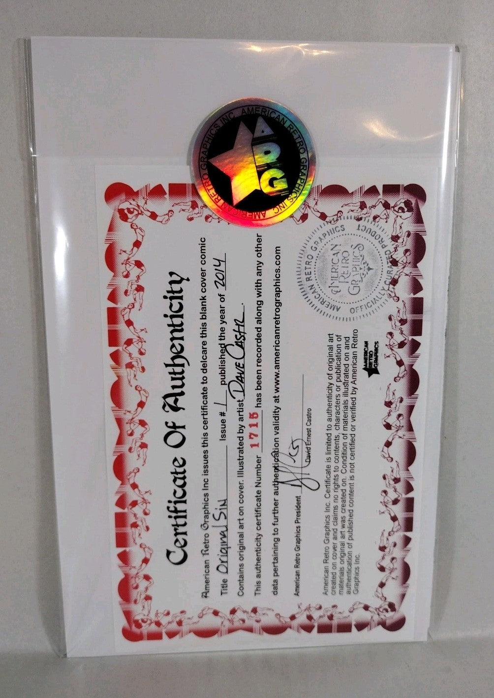 Original Sin #1 (2014) Marvel Comic Sketch Cover Variant W Original DCastr Art