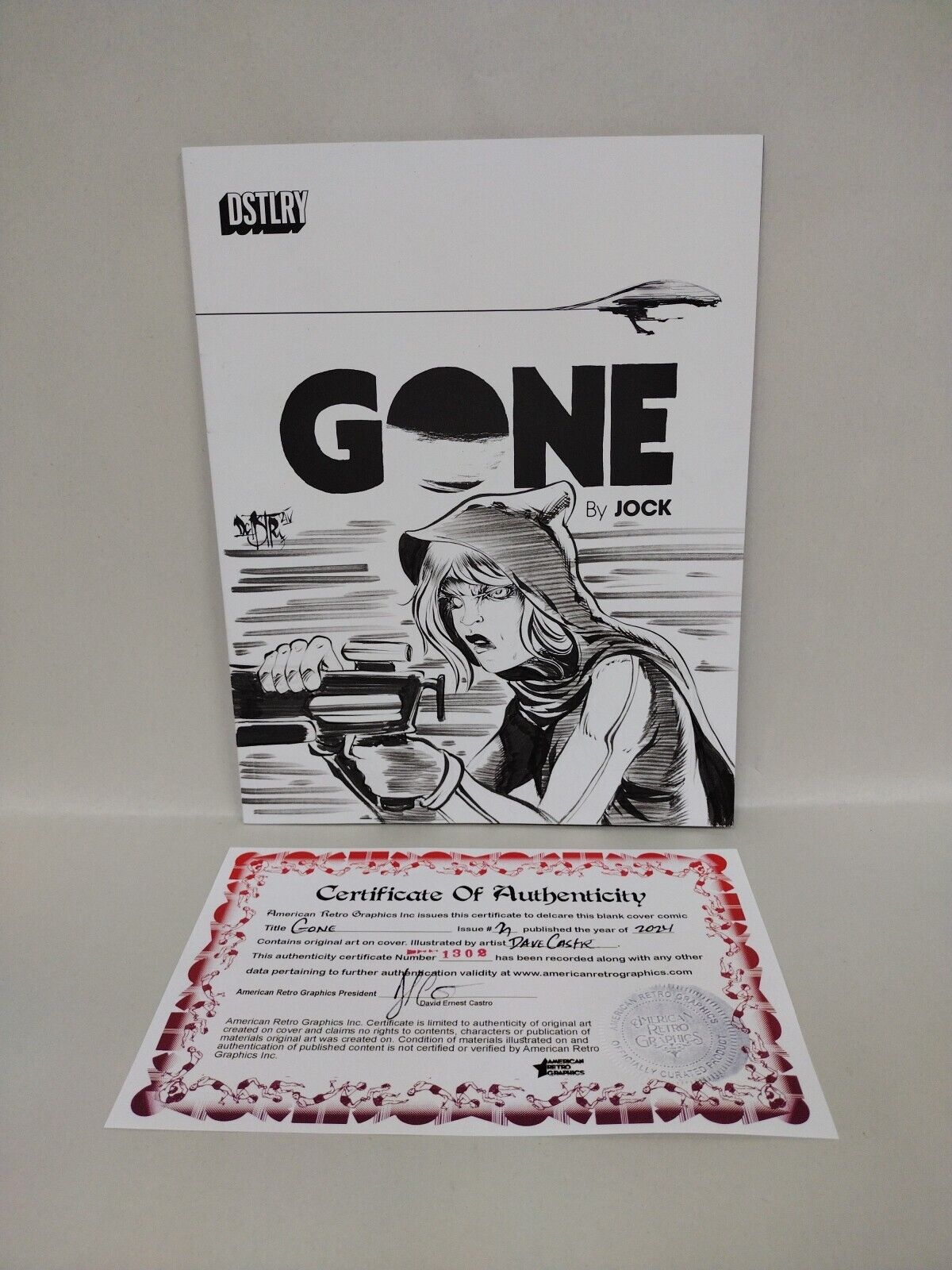 Gone 3 Dstlry 2024 Comic Magazine Sketch Cover Variant W Original Dave Castr Art