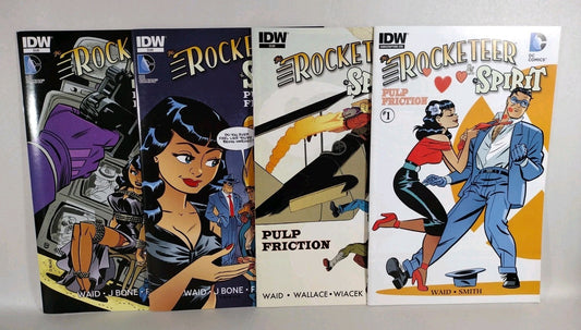 ROCKETEER & SPIRIT (2013) Complete IDW Comic Set #1 2 3 4 Pulp Friction NM