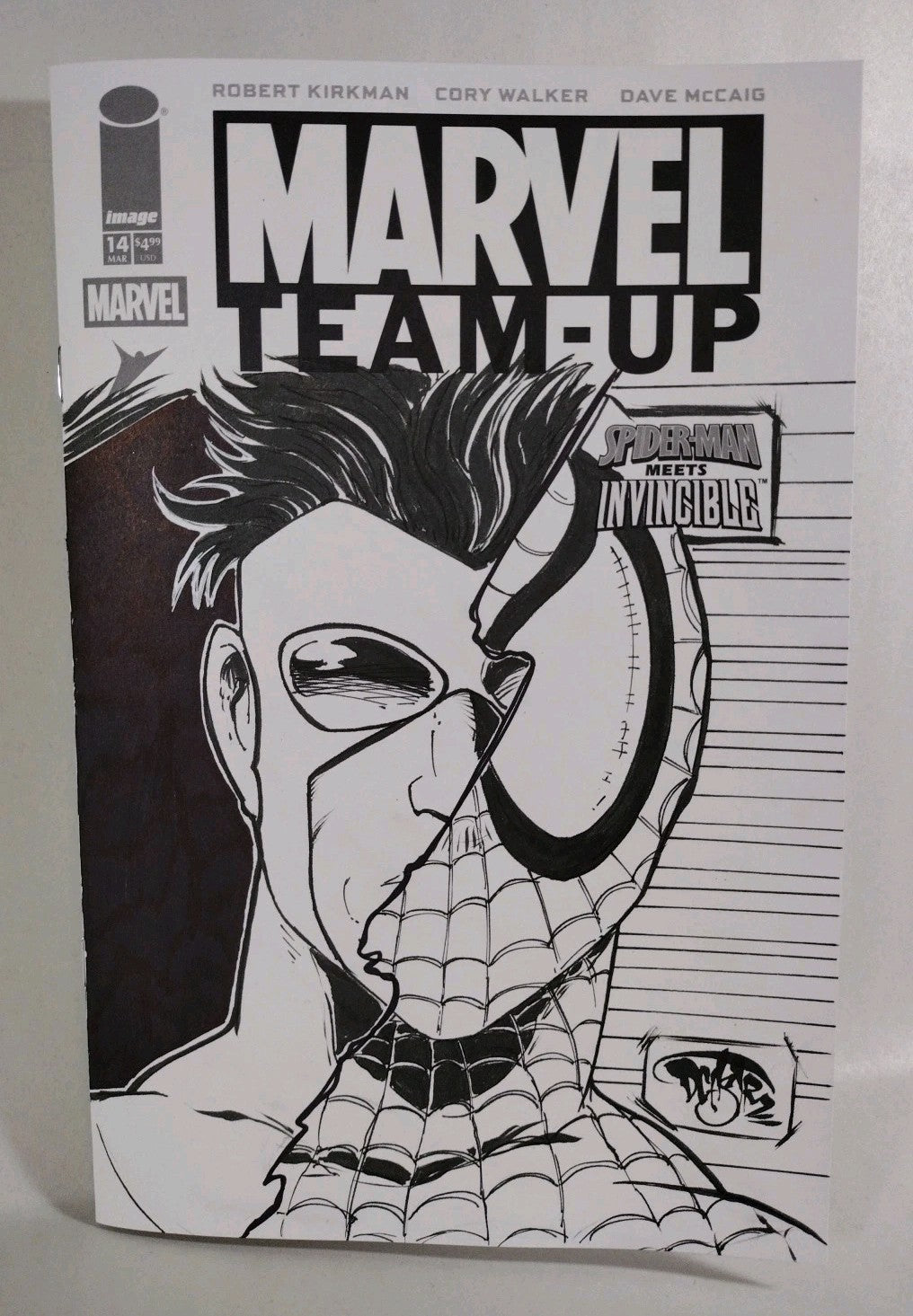 Marvel Team-Up #14 (2026) Image Comic Sketch Cover W Original Dave Castr Art