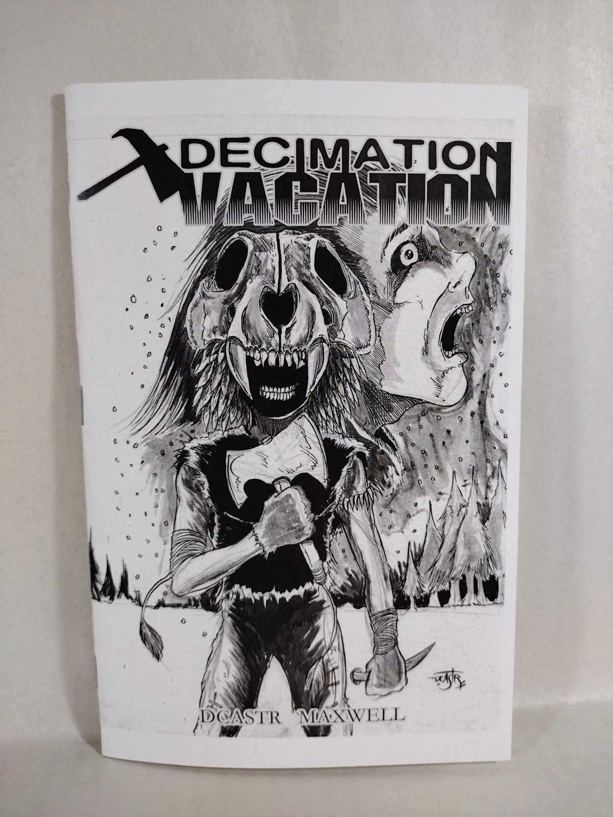 Decimation Vacation (2015) Dave Castr Andrew Maxwell Horror Comic Zine W Sketch