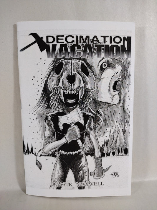 Decimation Vacation (2015) Dave Castr Andrew Maxwell Horror Comic Zine W Sketch