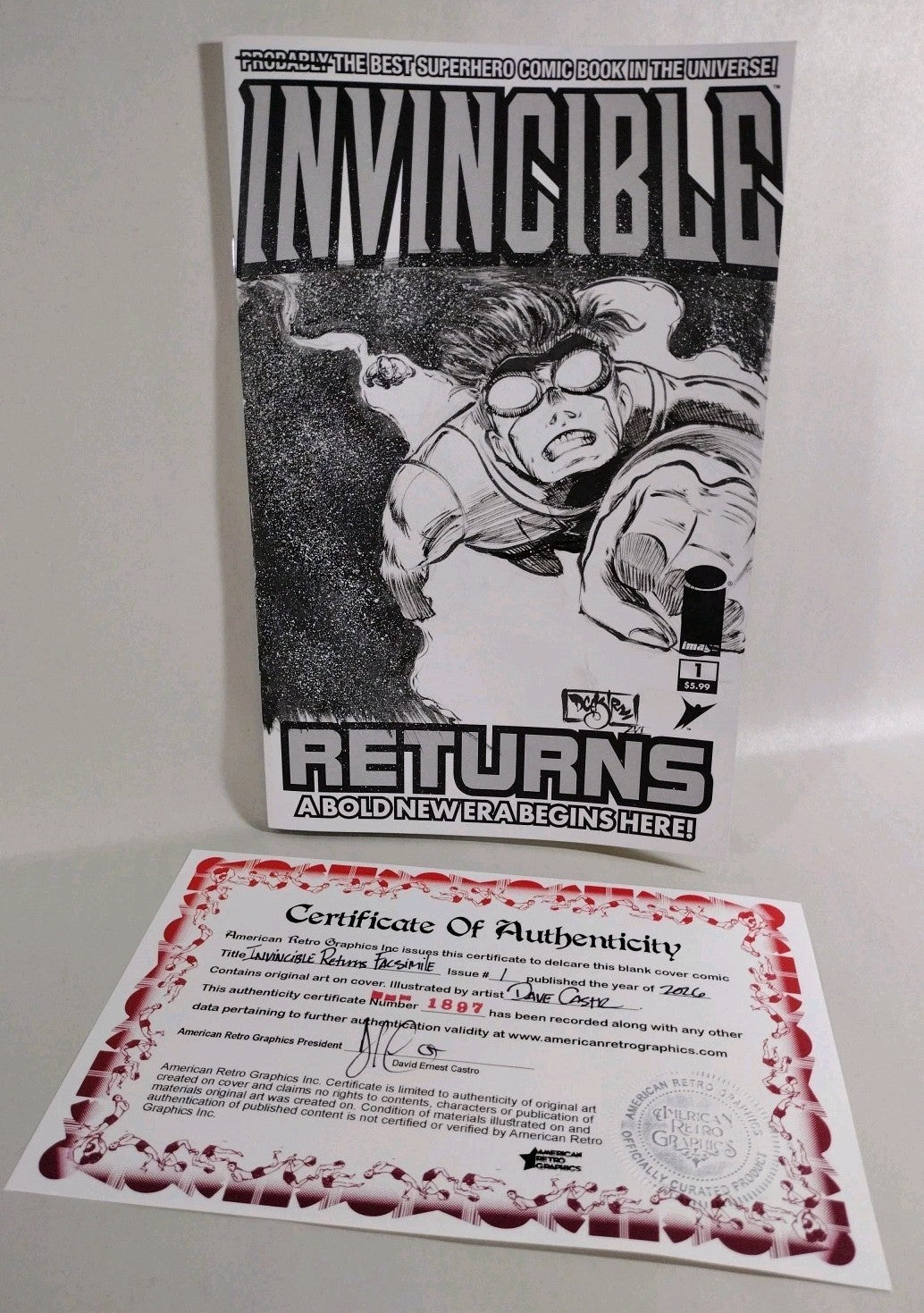 Invincible Returns #1 (2026) Image Sketch Cover Variant W Original DCastr Art