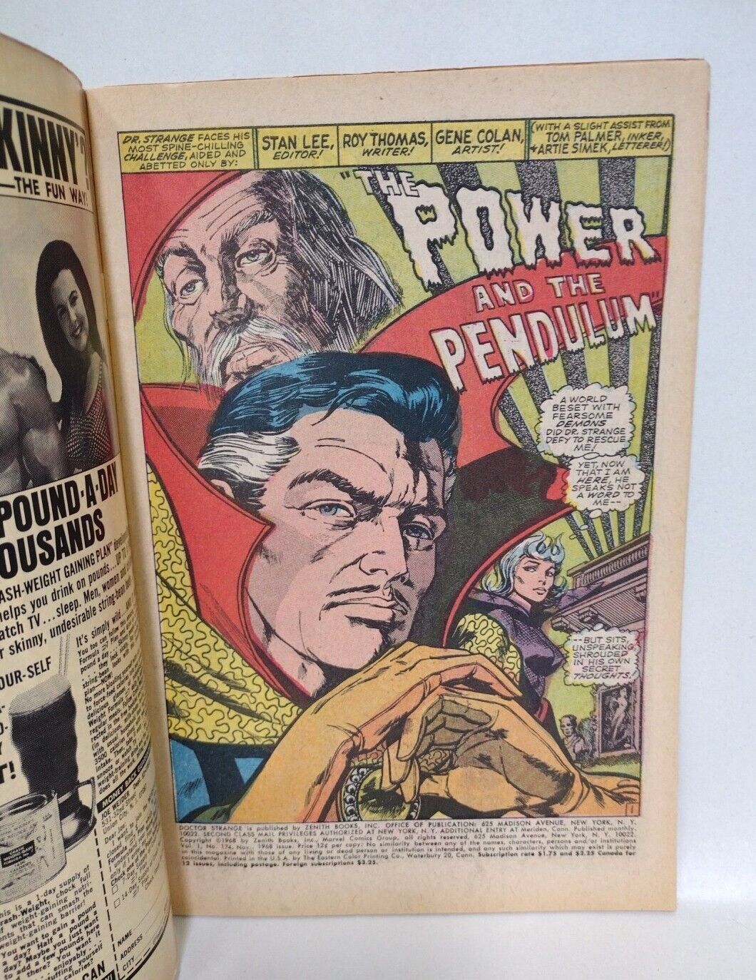 Doctor Strange #174 (1968) Silver Age Marvel Comic 1st Satannish App Minor Key