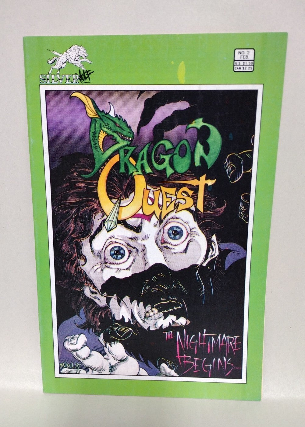 Dragon Quest (1986) #1 & 2 Complete Silverwolf Comic Set Tim Vigil Art