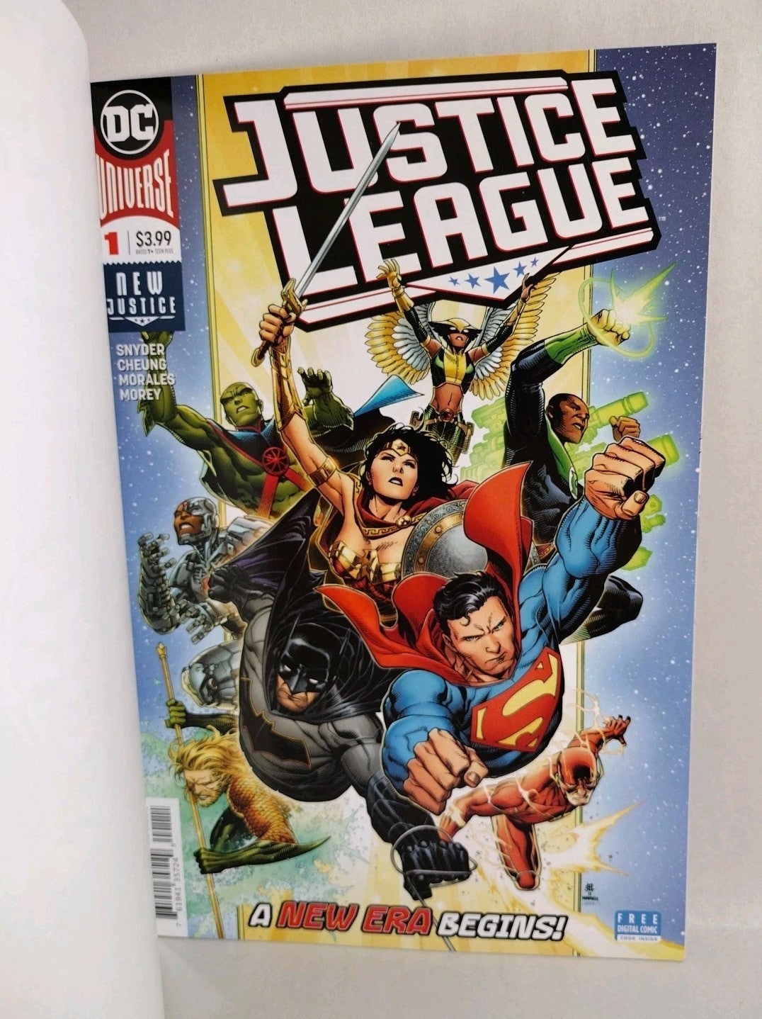 Justice League #1 (2018) DC Sketch Var Comic Cover W Original Hawkman DCastr Art