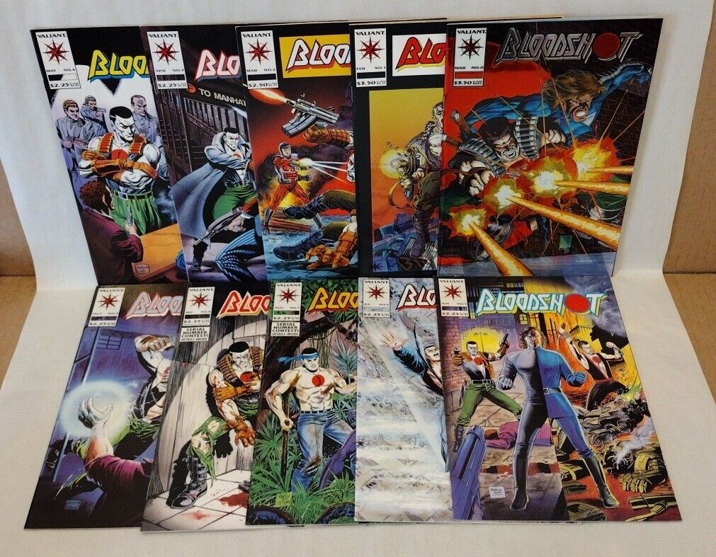 Bloodshot (1992) Valiant Comic Lot Set #0 1 2 3 4 5 6 7 8 9 1st Ninjak 