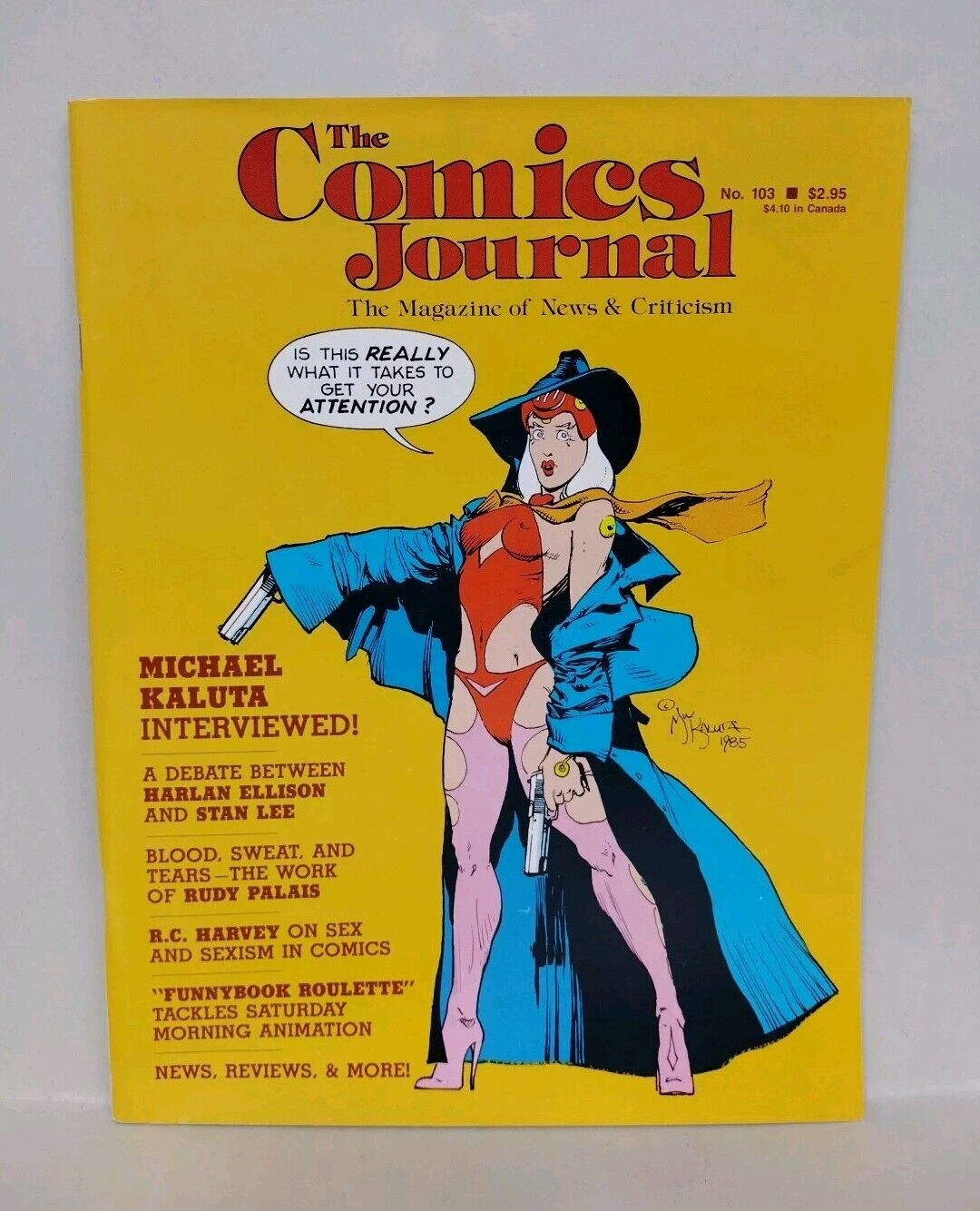 Comics Journal Magazine #104 (1985) Michael Kaluta Starstruck Shadow Interview 