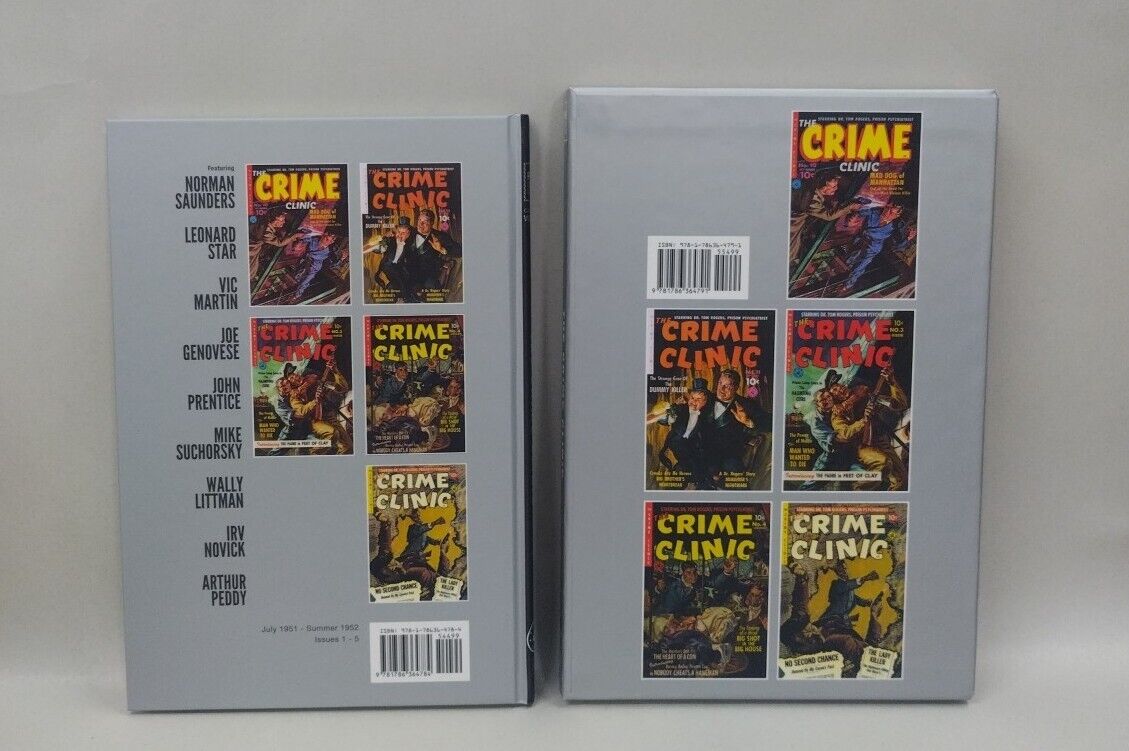 CRIME CLINIC Vol. 1 Hardcover Slipcase Edition Issues#1-5 Pre Code Classic (NEW)