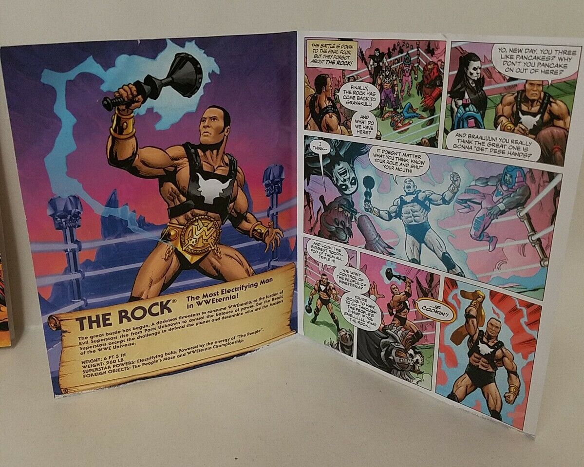 Masters Of The WWE (2020) Comics The Rock Wave 3 & Ultimate Warrior Wave 6