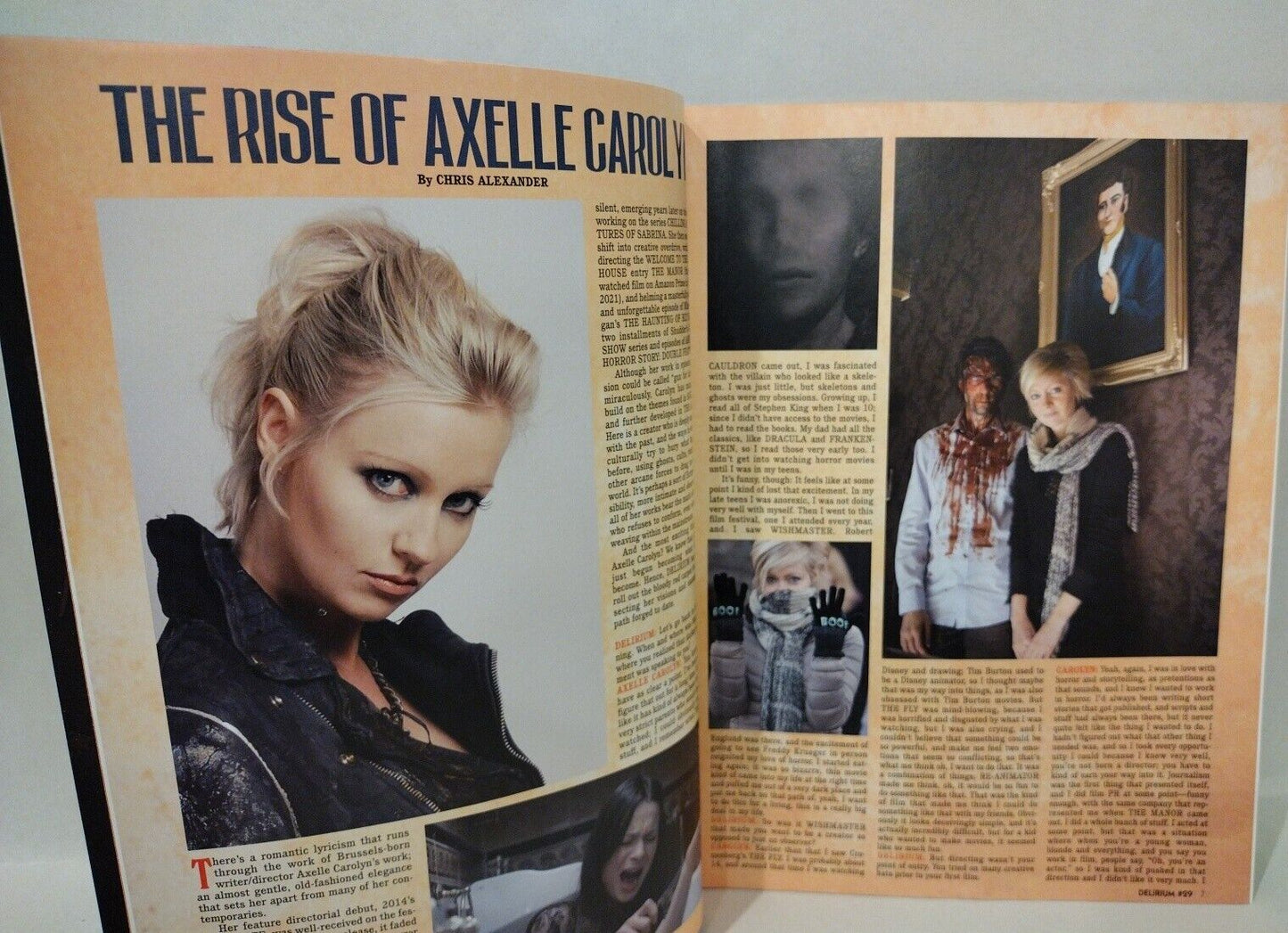 Delirium #29 (2021) Full Moon Horror Movie Magazine Axelle Carolyn Exclusive 