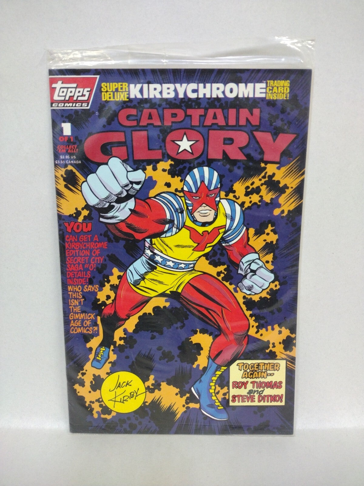 Jack Kirby (1993) Topps Comic Series Bombast Cap Glory+ Set Sealed W Chrome Card