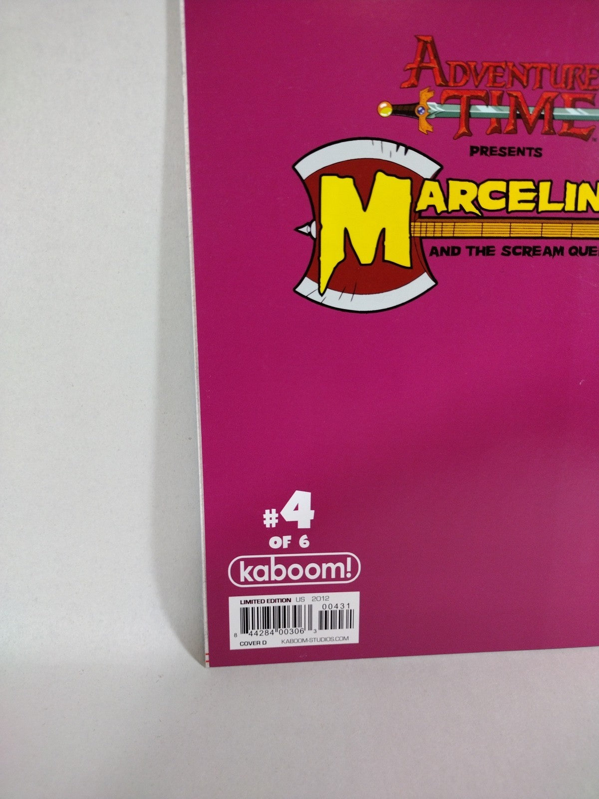 Adventure Time Marceline & The Scream Queens #4 (2012) Boom Studios Cover D
