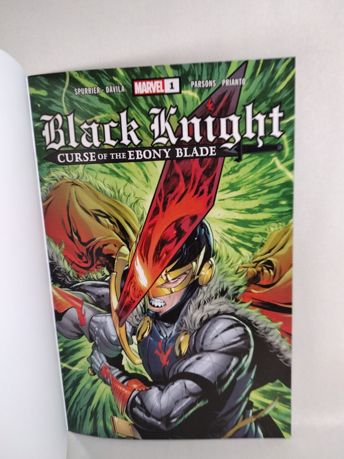 Black Knight Curse Of The Ebony Blade #1 (2021) Marvel Blank Sketch Variant NM