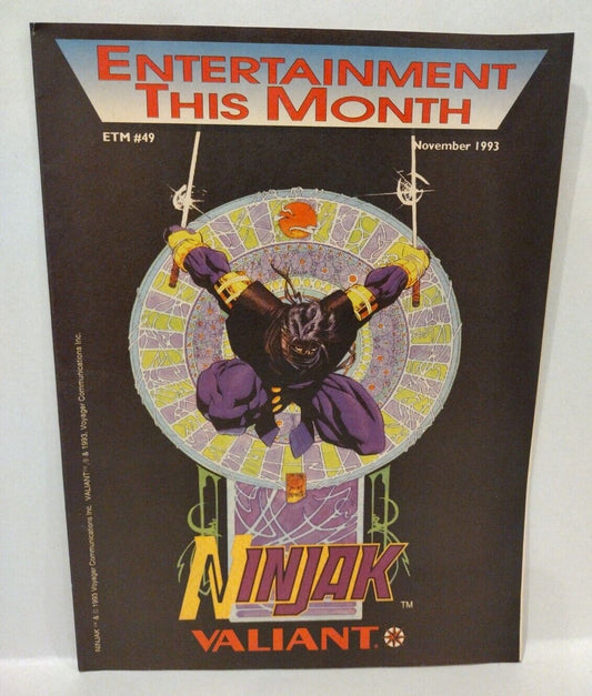 Entertainment This Month (ETM) 49 November 1993 Ninjak Cover Mailer Catalog