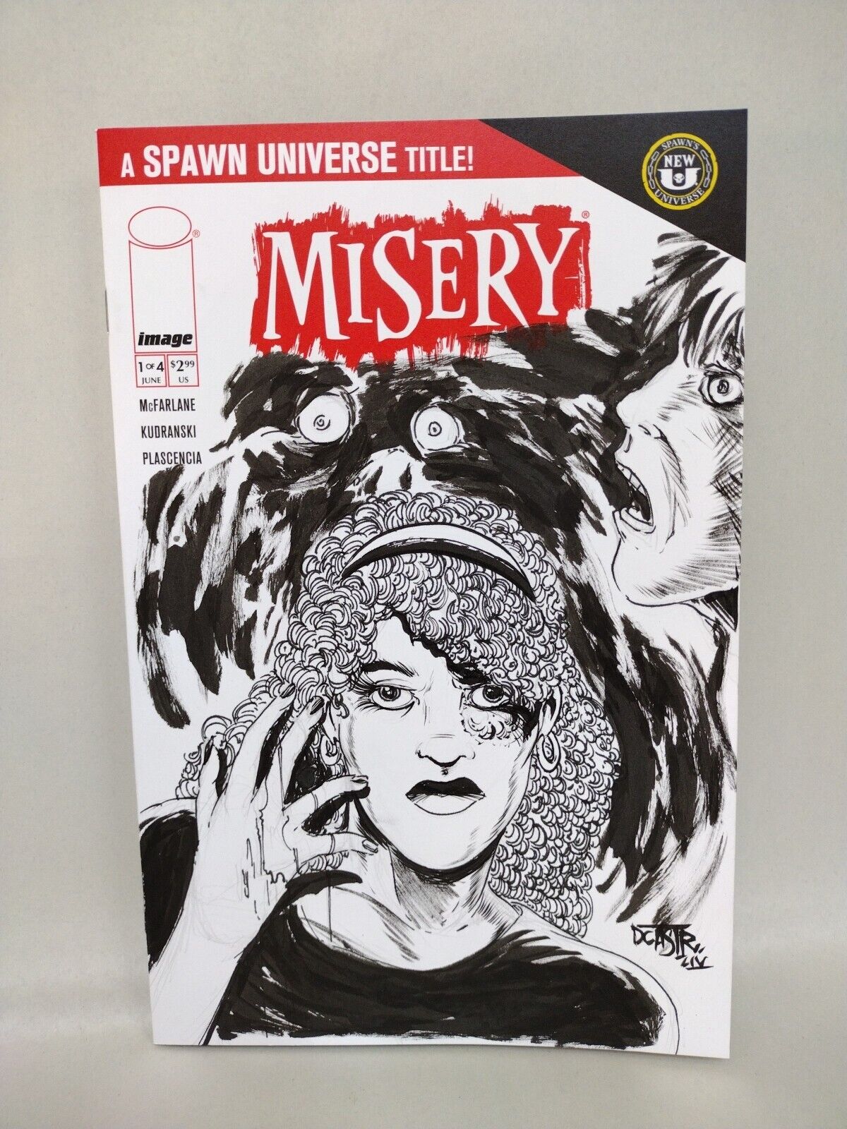 Misery 1 (2024) Image Comic Sketch Cover Variant W Original Cyan Dave Castr Art