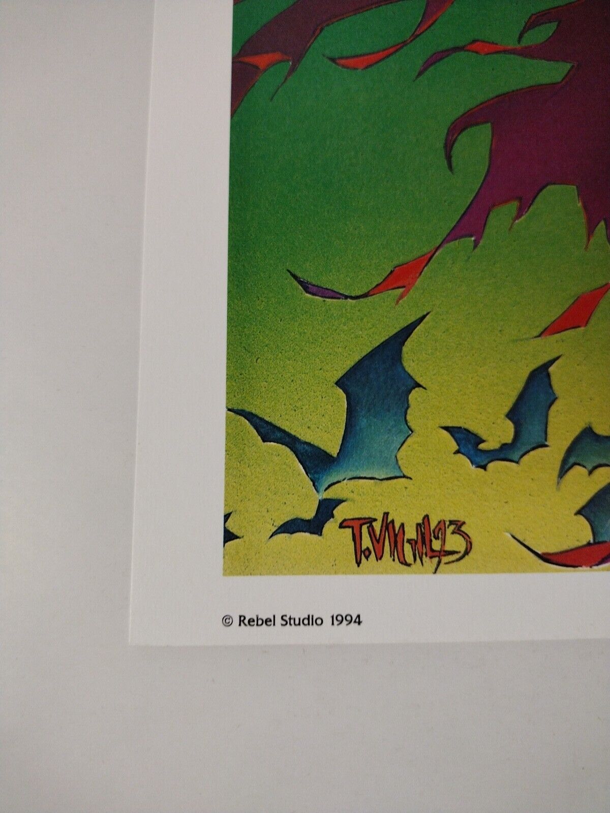 Large Faust Print 20x16" Original Rebel Studios (1994) Tim Vigil Art Hi Quality