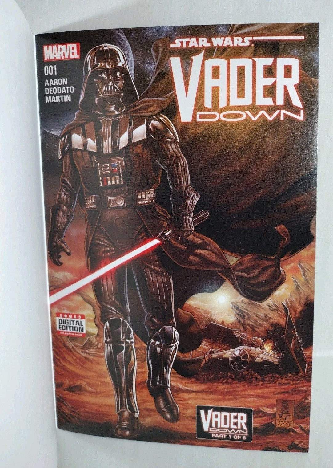 Star Wars Darth Vader Down #1 (2016) Marvel Blank Sketch Variant Comic Cover NM