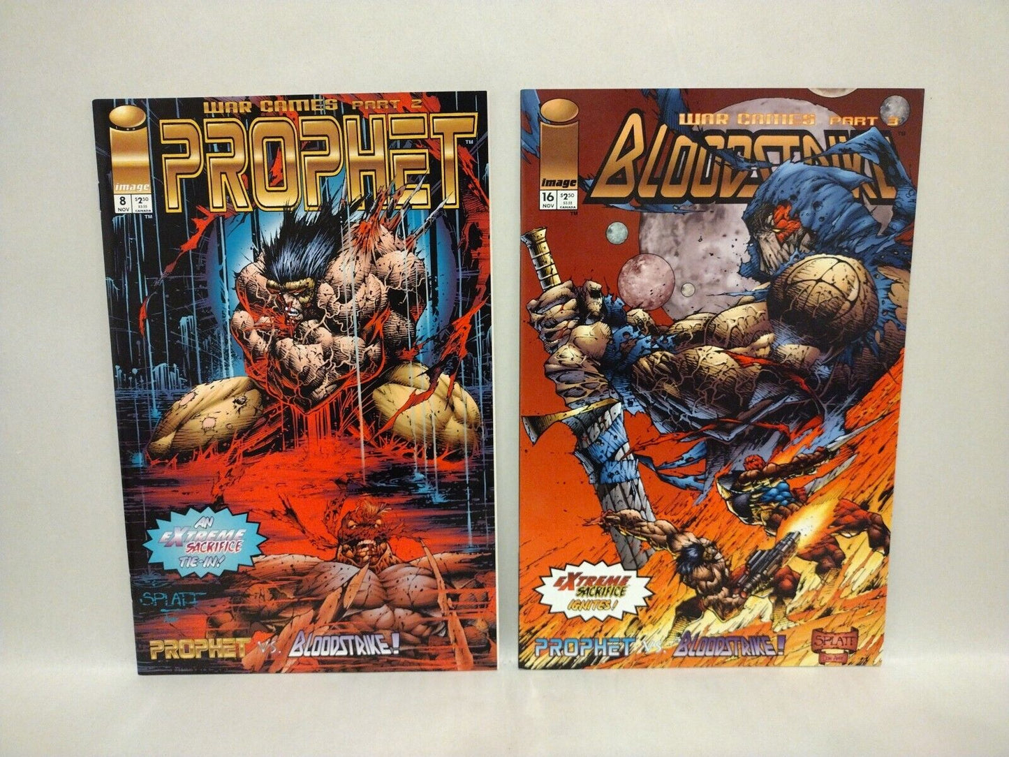 Prophet Vol. 1 (1993) Image Comic Set #1-8 War Games Pt 1 2 3  1st Crypt Splatt