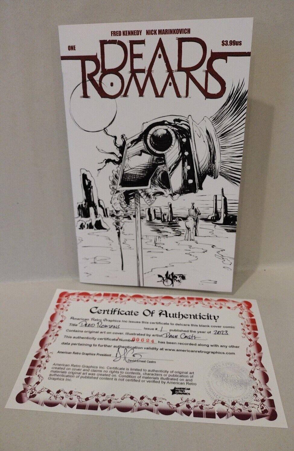 Dead Romans 1 (2023) Blank Cover Variant Image Comic w Original Dave Castr Art