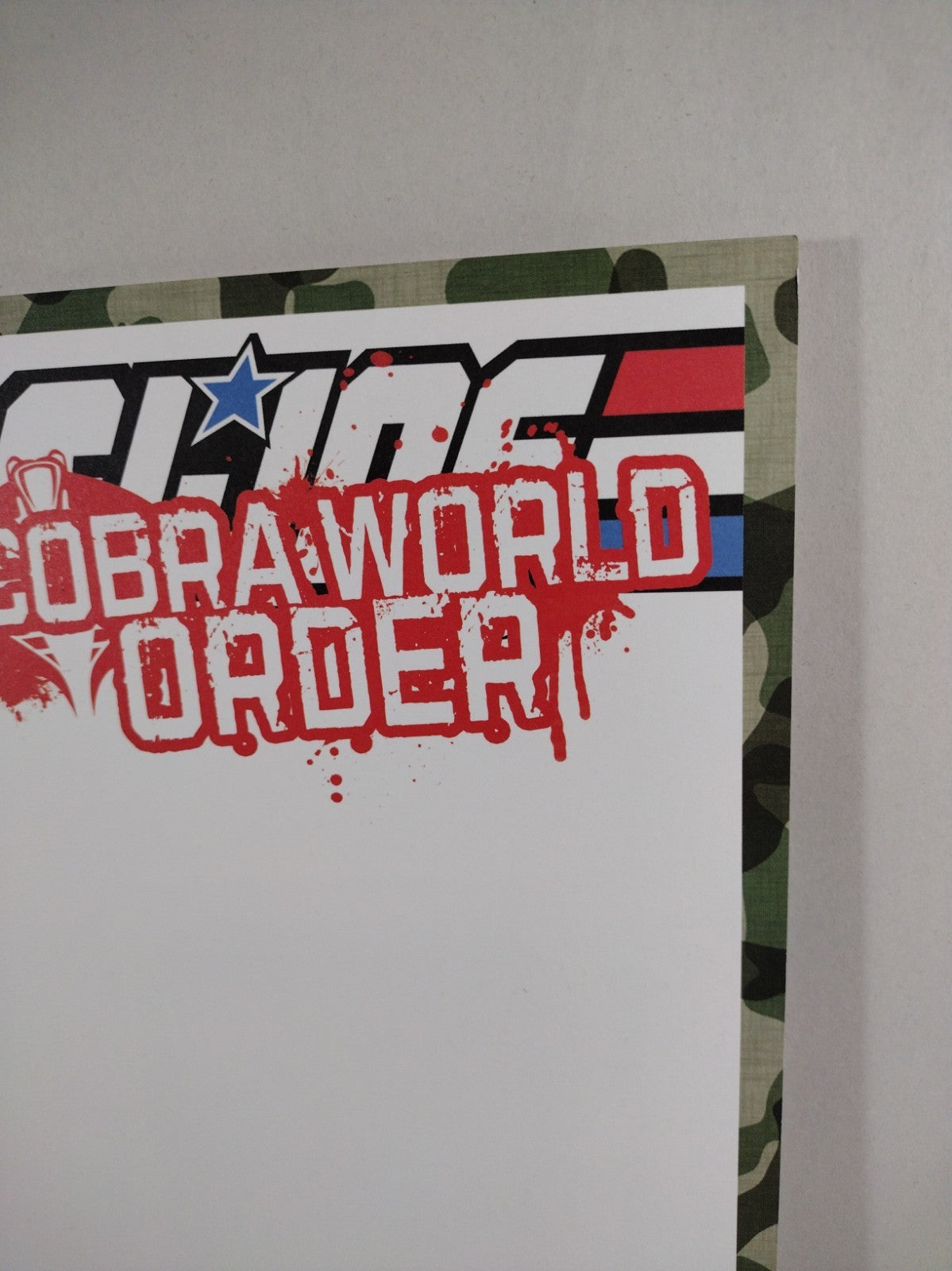 G.I. Joe Cobra World Order Prelude (2015) IDW Blank Variant Cover Comic NM